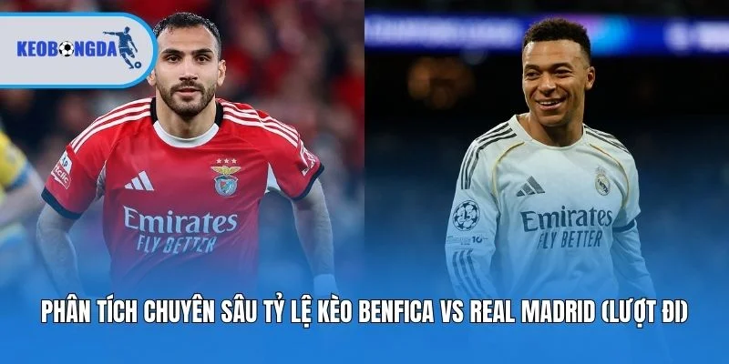 Phân tích chuyên sâu tỷ lệ kèo Benfica vs Real Madrid (lượt đi)